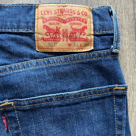Men’s 527 Levi’s Jeans Slim Boot Cut 31 Waist 30 Length - Picture 3 of 8